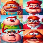 Fat Ginger Cartoon Characters