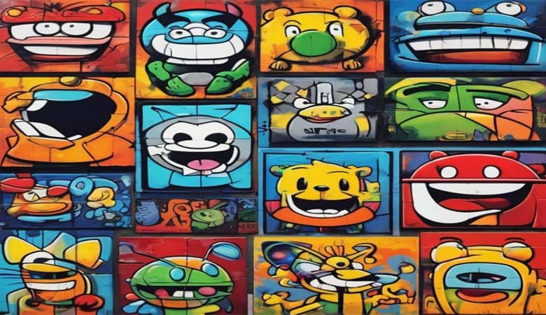 Cartoon Graffiti Characters