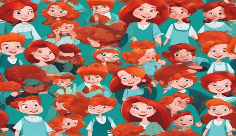 Redhead Cartoon Characters